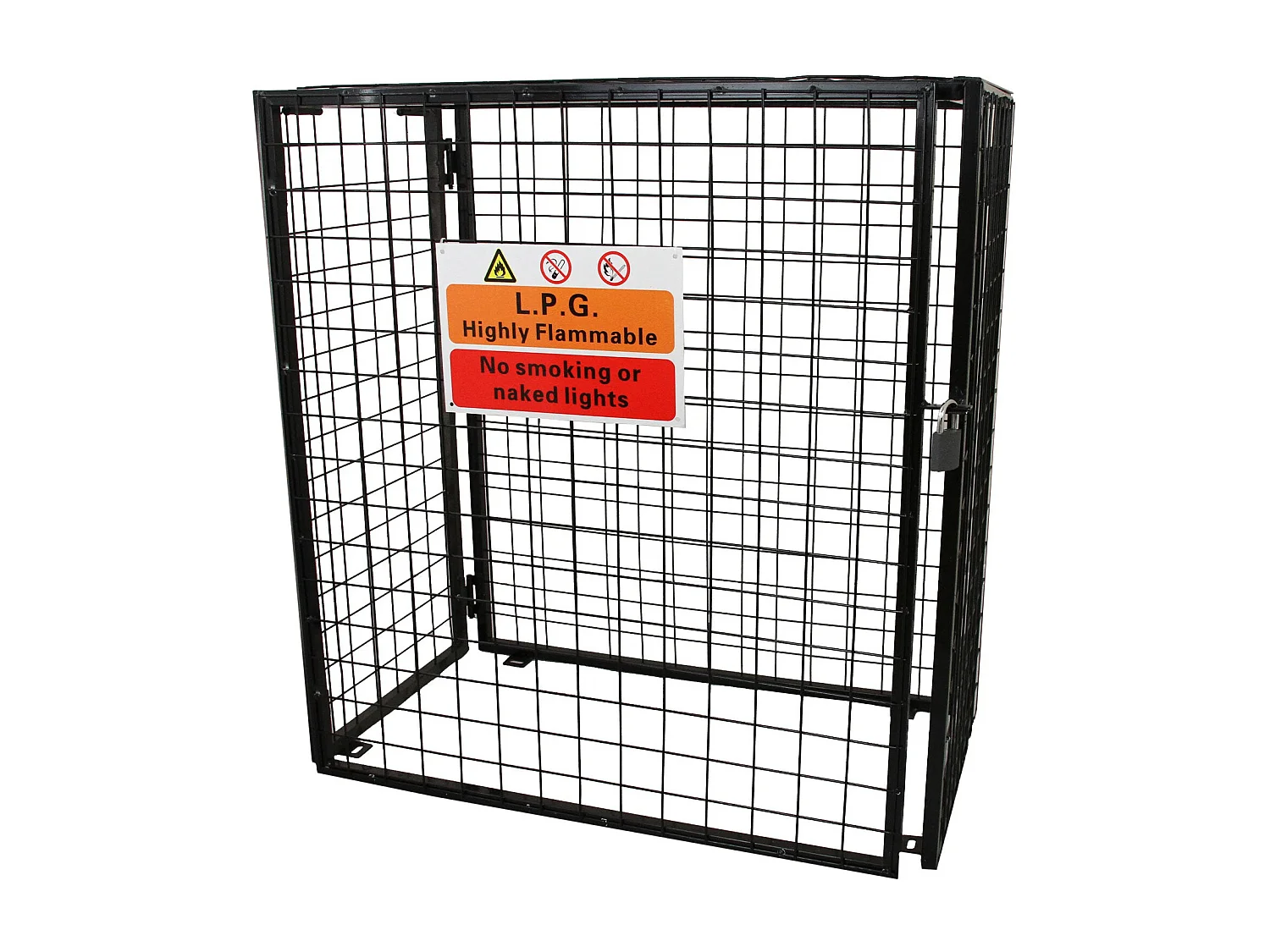 Cage Métallique de 118cm de large pour Bouteilles de Gaz