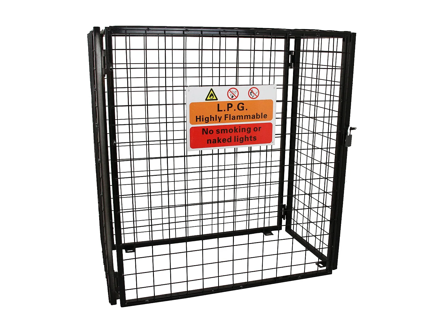 Cage Métallique de 118cm de large pour Bouteilles de Gaz