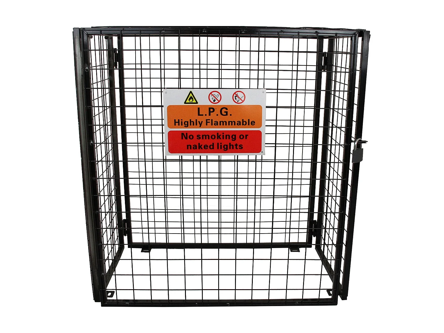 Cage Métallique de 118cm de large pour Bouteilles de Gaz