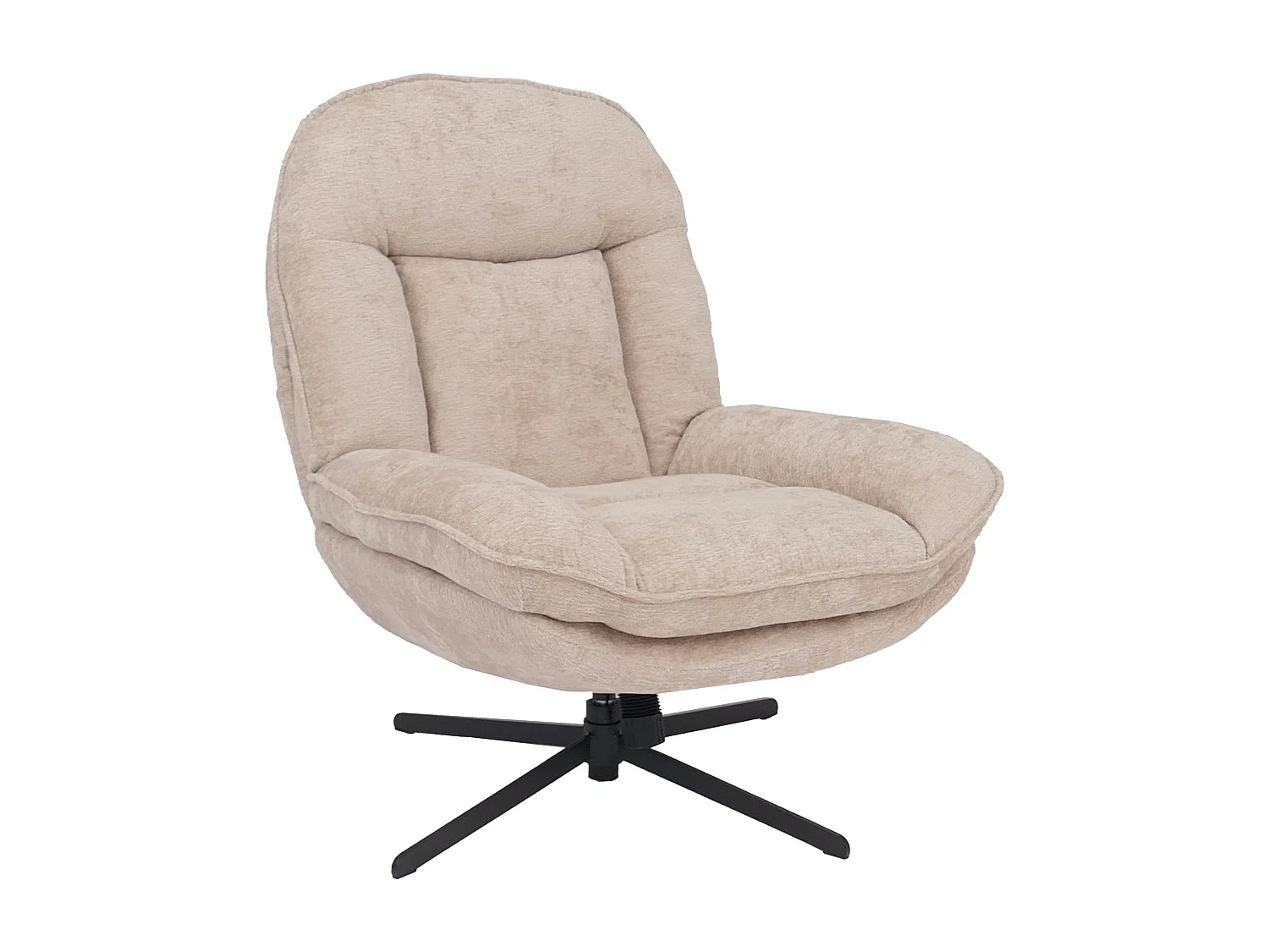 Fauteuil relax MCW-P32,  crème