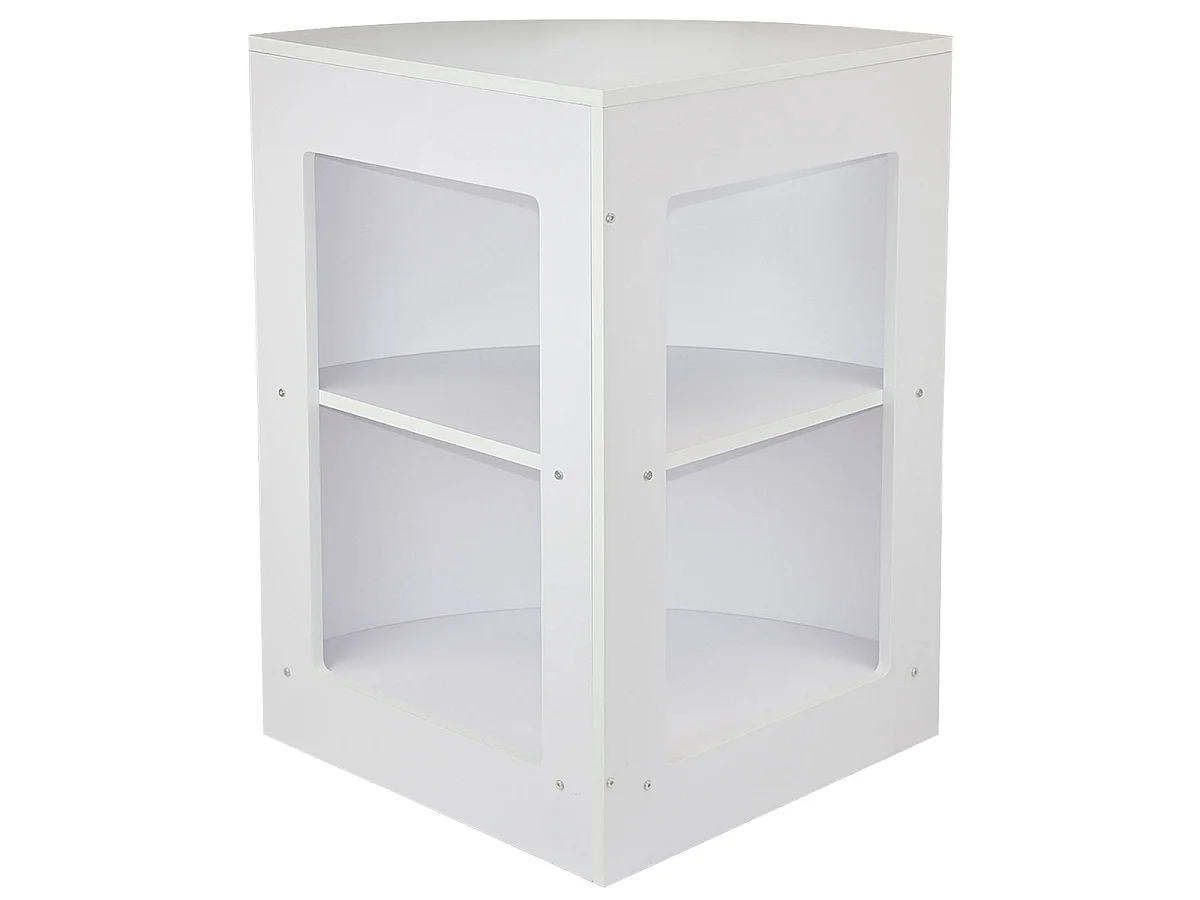 Conjunto balcões de loja Gemini em carvalho-acer ou branco brilhante