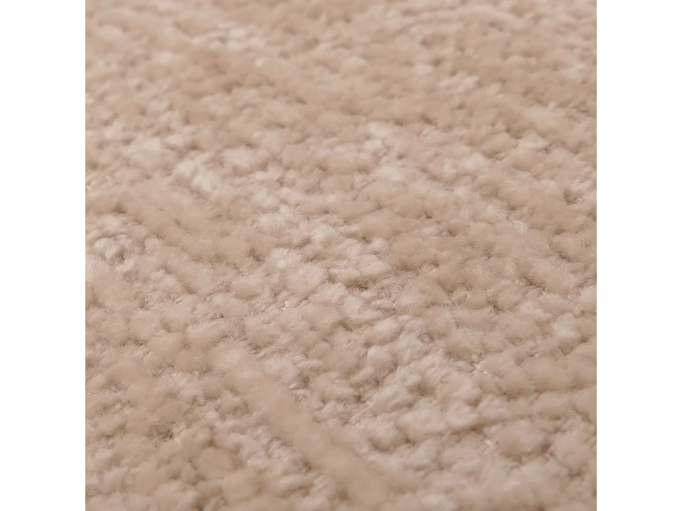 Poltrona relax con poggiapiedi MCW-P32, molle Nosag, girevole metallo stoffa/tessuto ciniglia (370 g/m²) ~ avorio