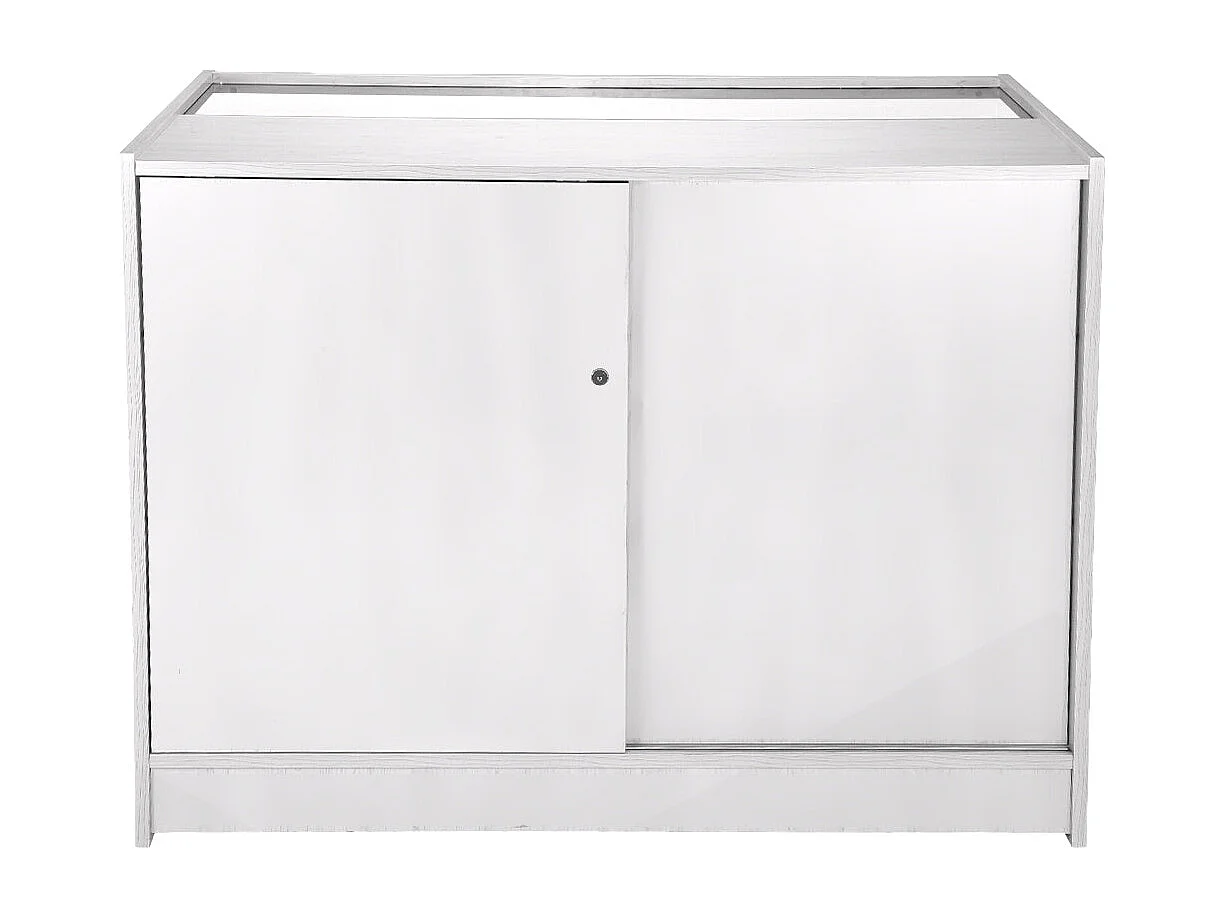 Set Capricorn con 3 Banconi da Negozio e Reception Bianco Brillante