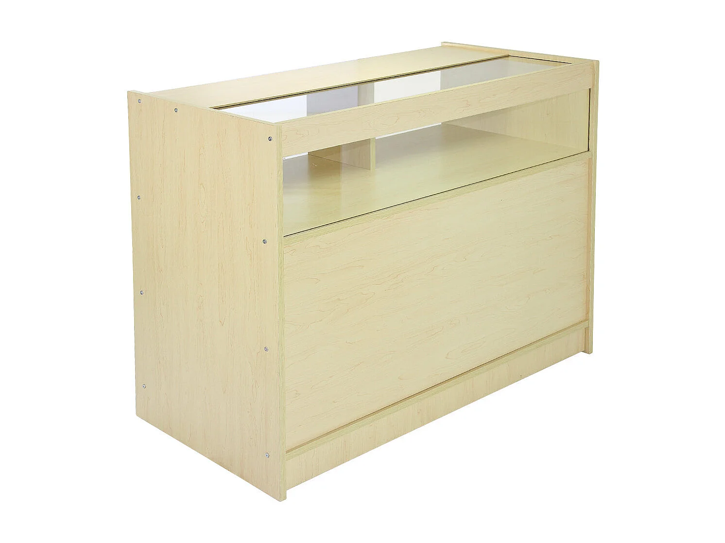 Set Fusion con 3 Banconi da Negozio con Finitura in Acero Laminato