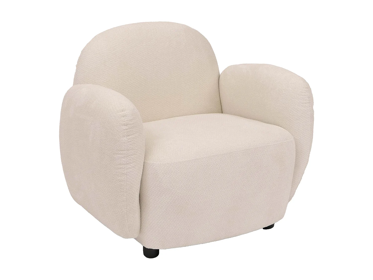 Fauteuil MCW-P33,  crème