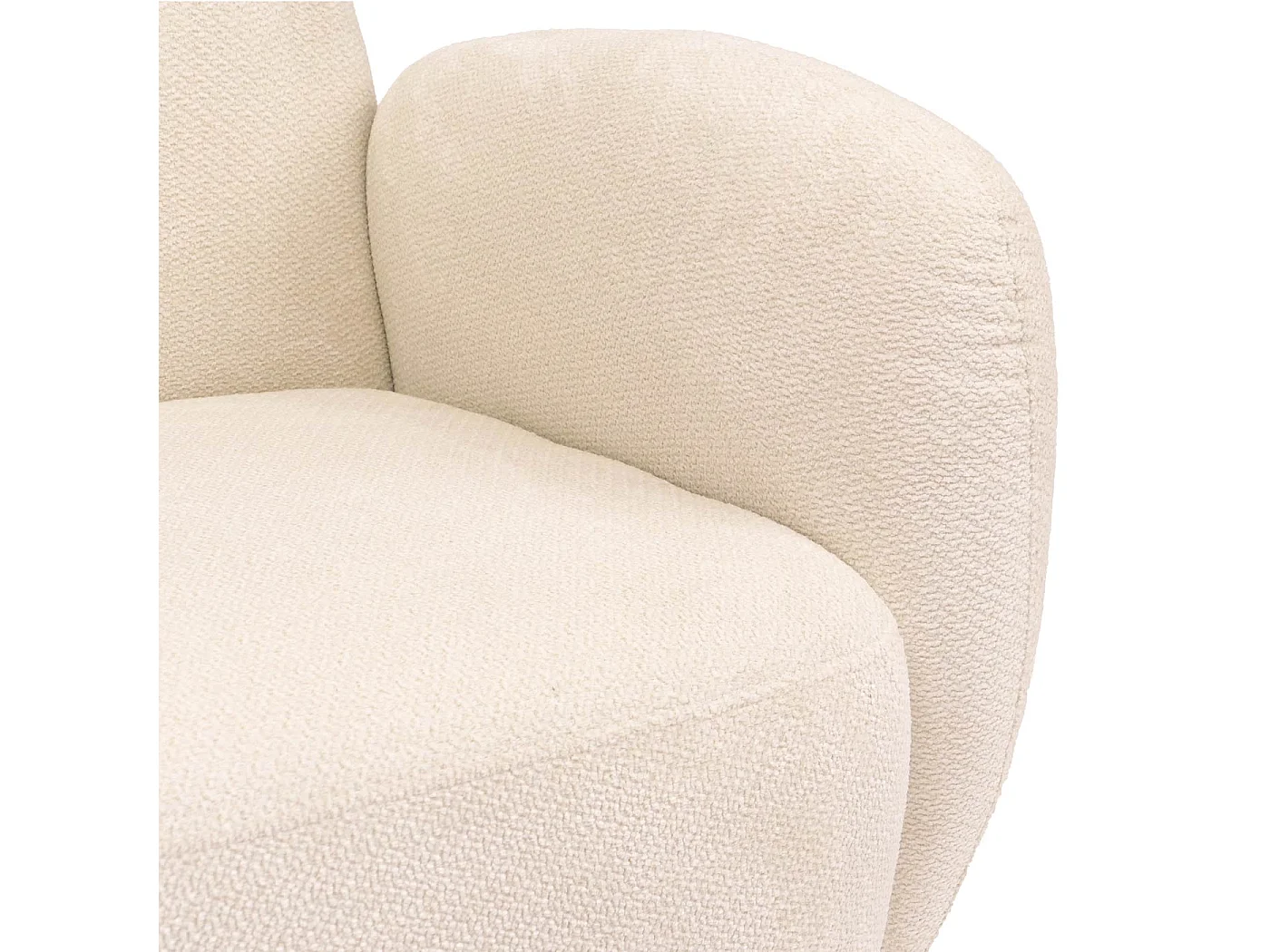 Lænestol MCW-P33,  creme