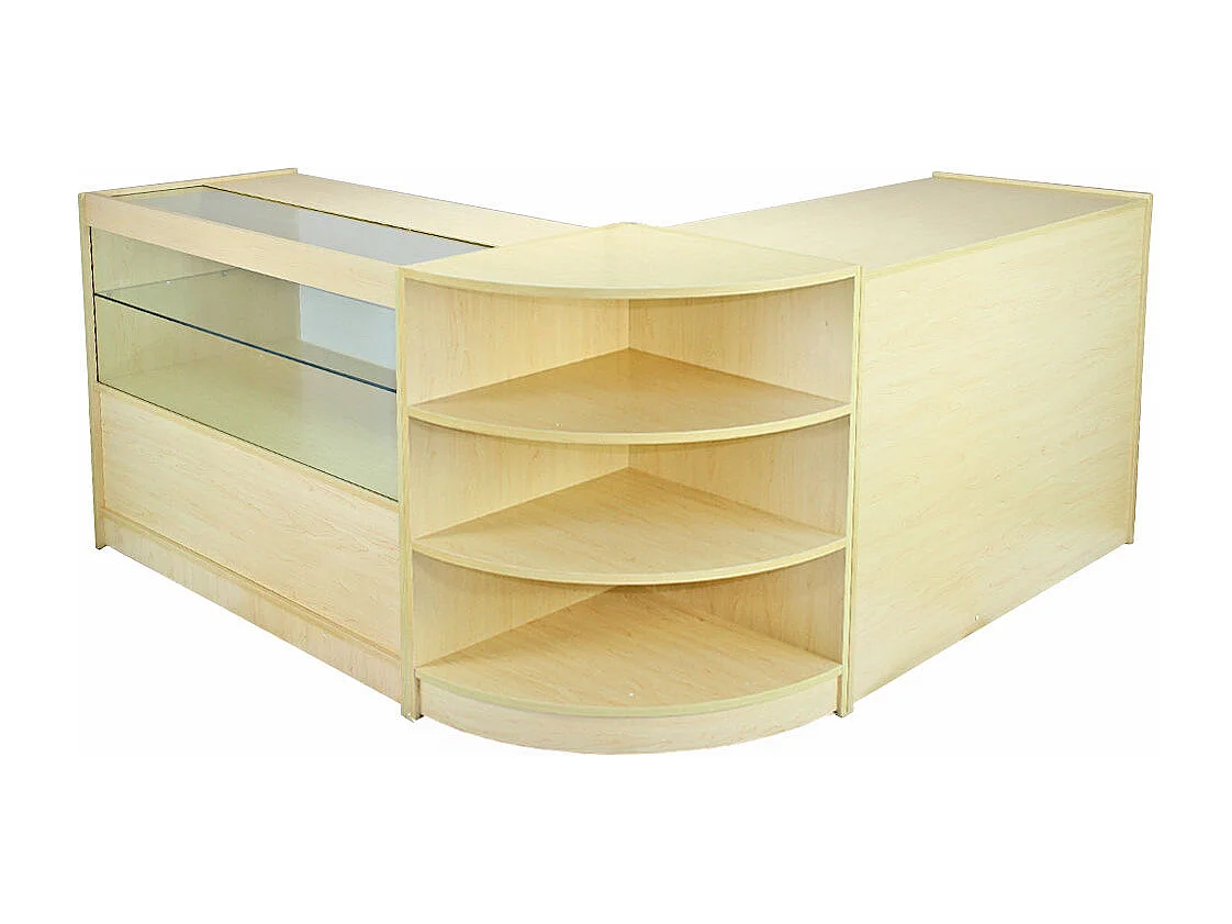 Set Nova con 3 Banconi da Negozio con Finitura in Acero Laminato