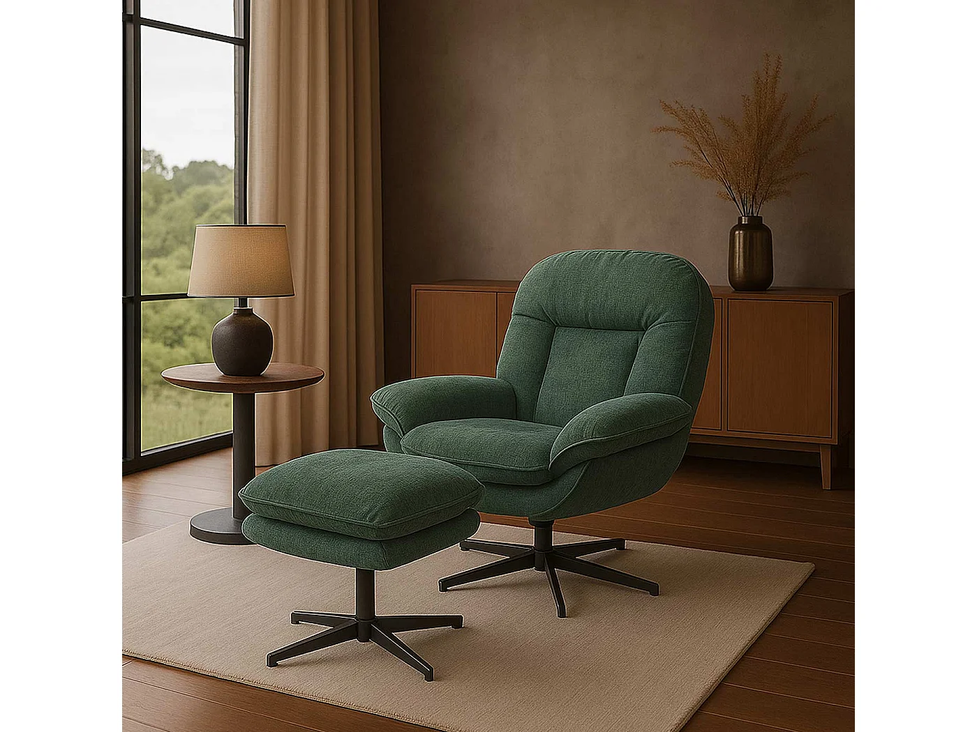 Fauteuil relax MCW-P32,  vert
