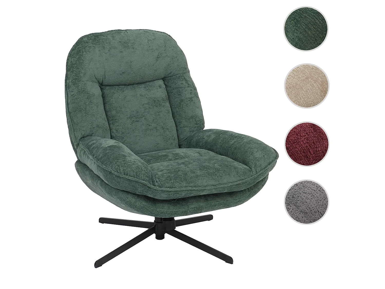 Fauteuil relax MCW-P32,  vert