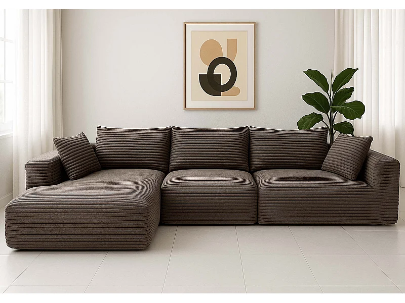 Ensemble canapé MCW-P20,  marron