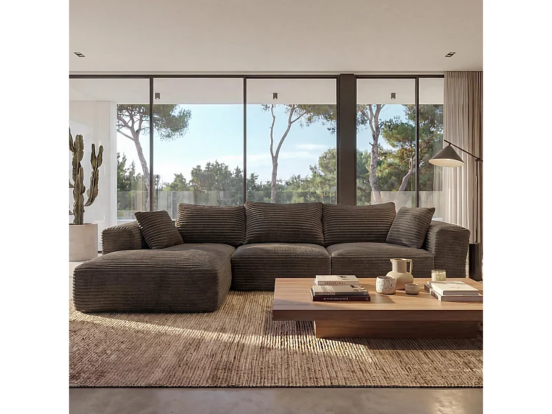 Sofa-set MCW-P20,  bruin