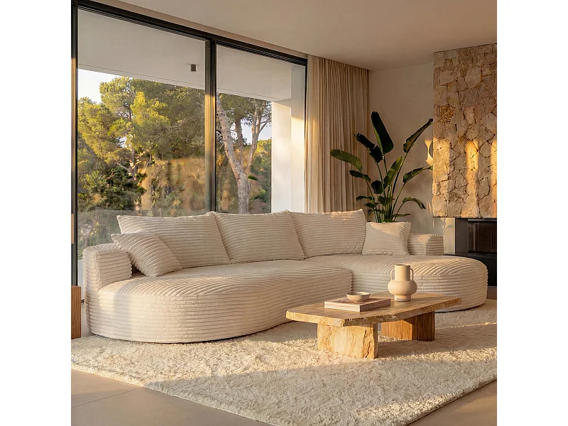 Sofa-Garnitur MCW-P19, Weiß