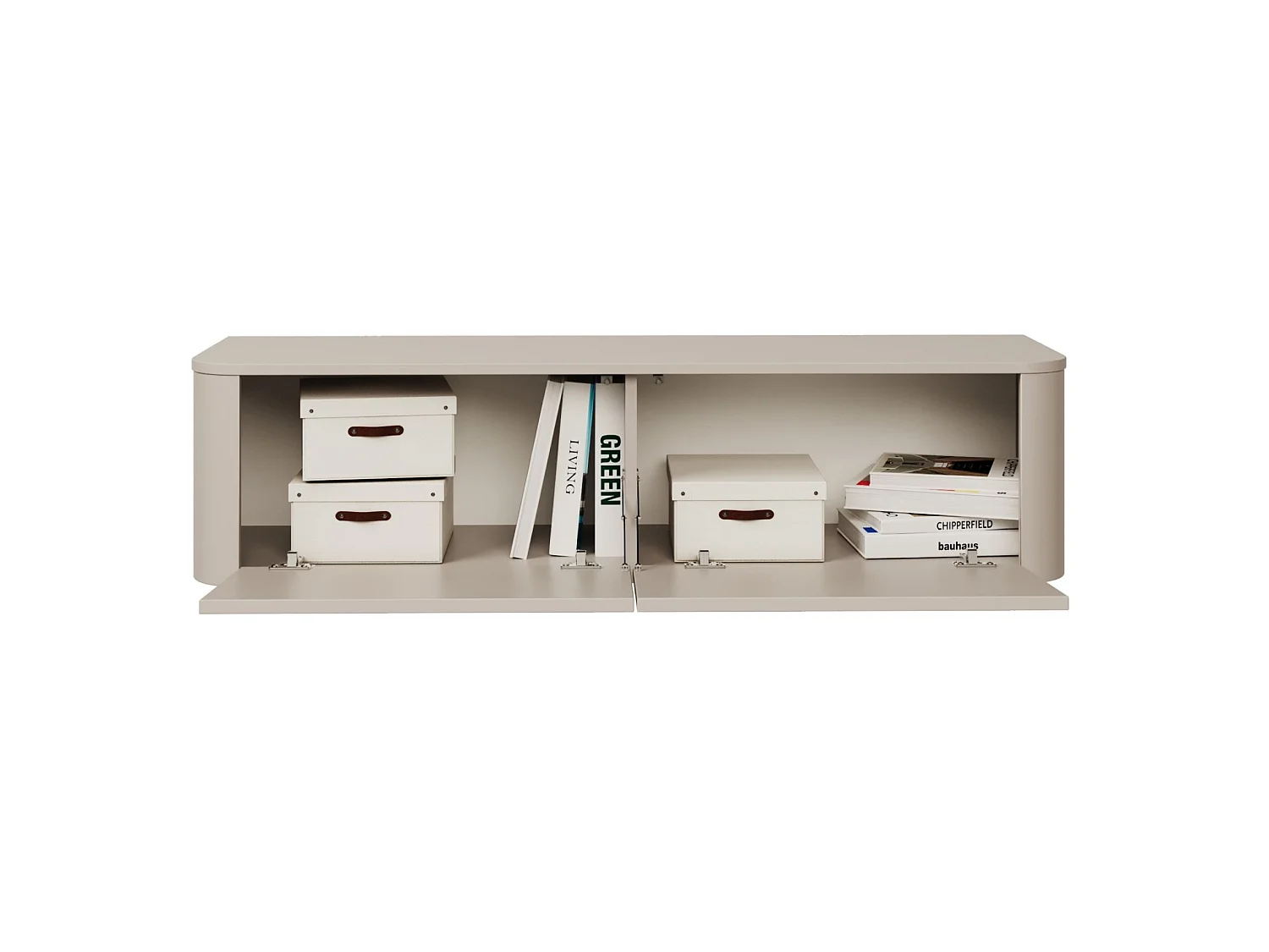 Hangend of staand TV-meubel – kasjmiergrijs – 140 cm – LUVIO