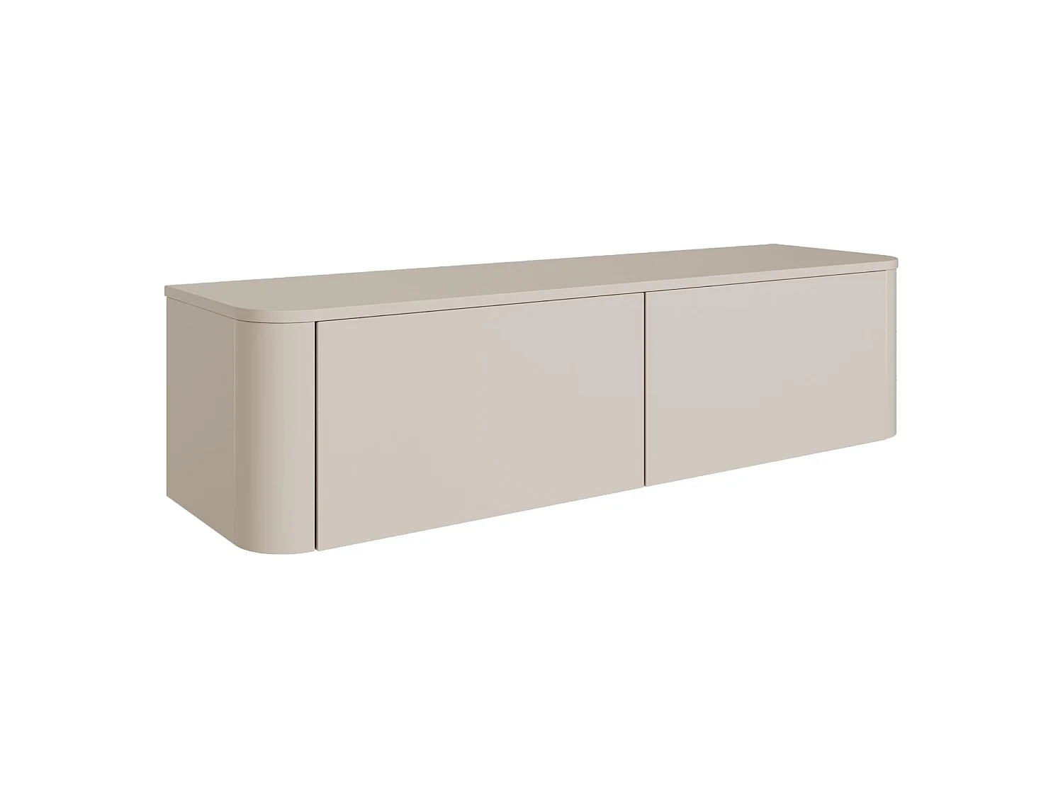 Hangend of staand TV-meubel – kasjmiergrijs – 140 cm – LUVIO