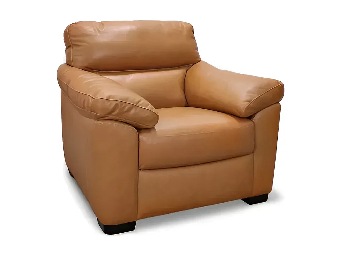 Polstergruppe Novara/Echtleder/Braun