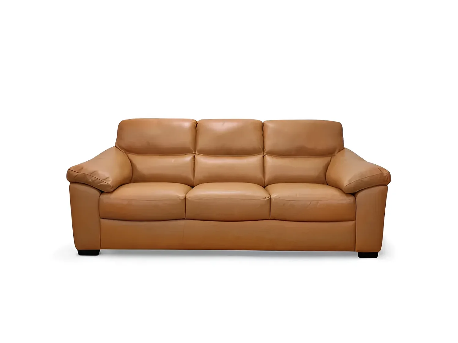 Groupe de sièges rembourrés Novara/cuir véritable/Marron