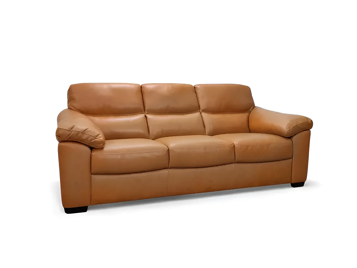 Groupe de sièges rembourrés Novara/cuir véritable/Marron