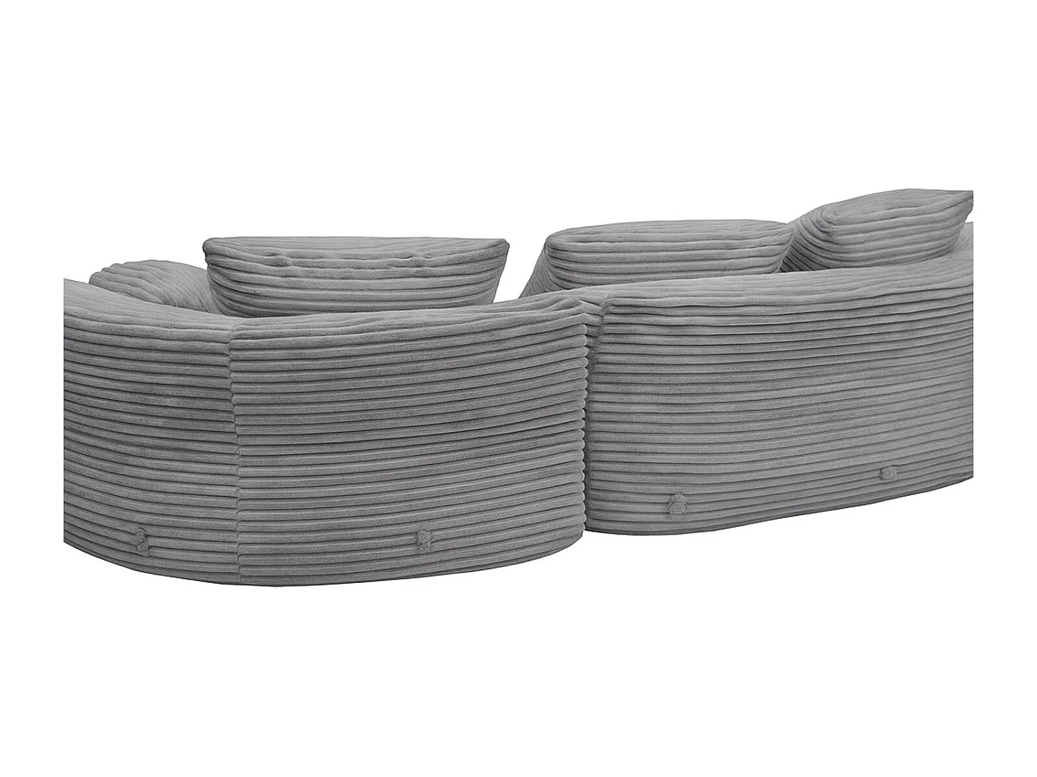 Sofa-Garnitur MCW-P19, Hellgrau