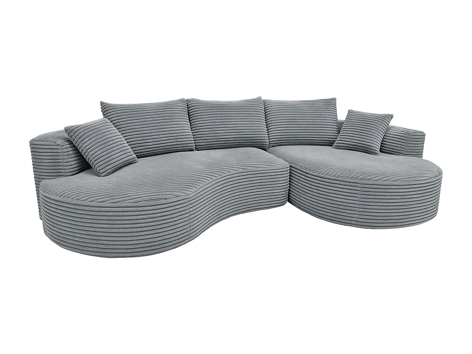 Sofa-Garnitur MCW-P19, Hellgrau