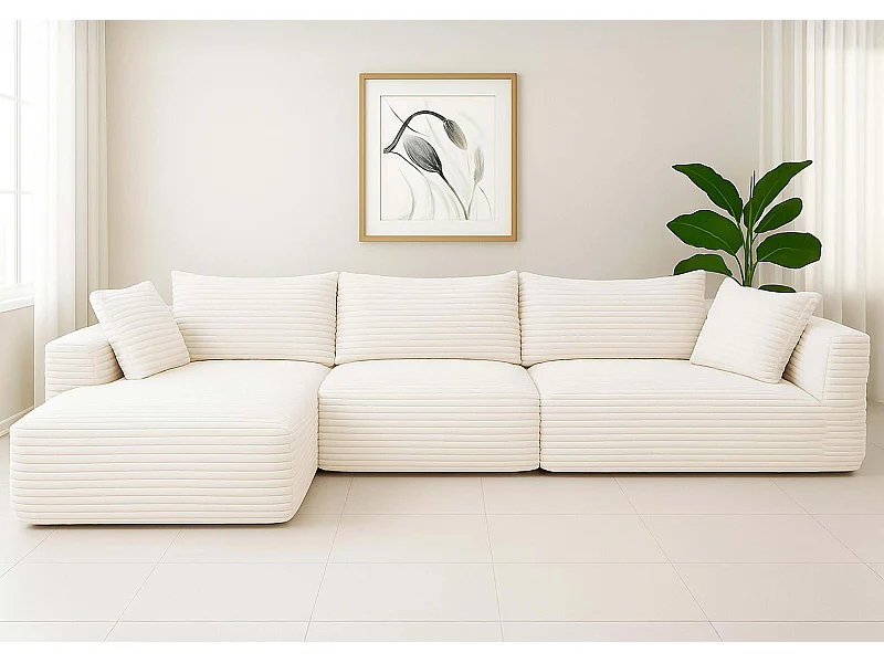 Ensemble canapé MCW-P20,  blanc