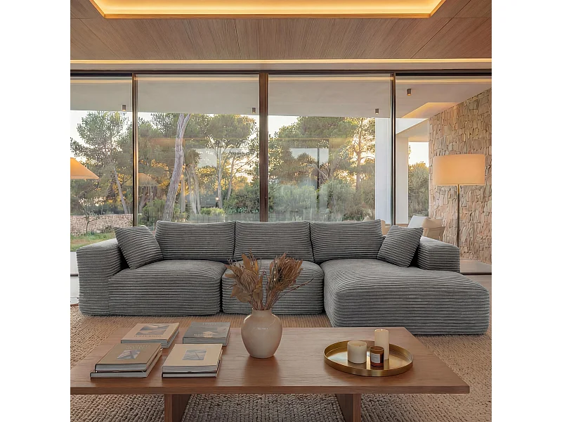 Zestaw wypoczynkowy MCW-P20,  jasnoszary