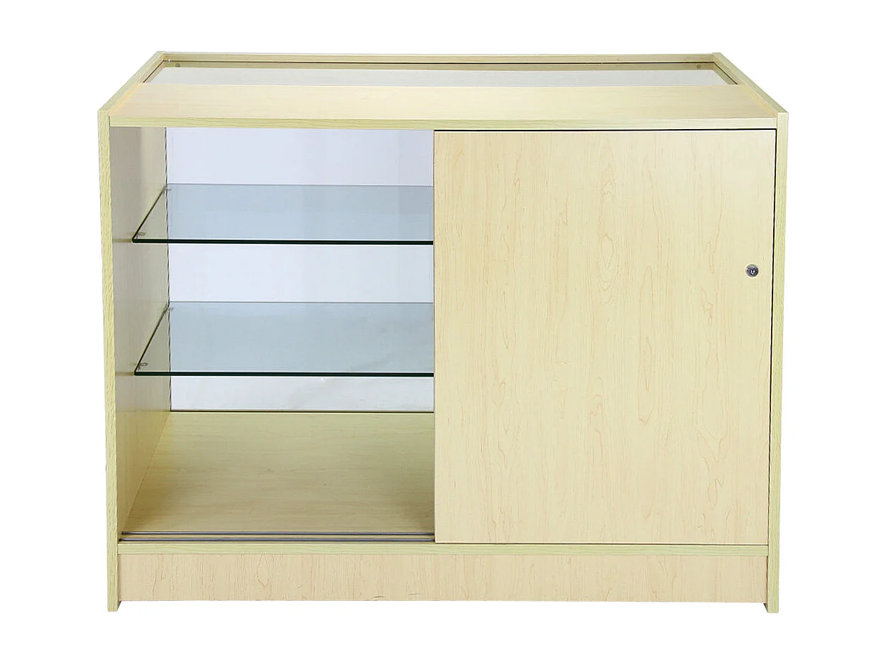 Set Pisces con 3 Banconi da Negozio con Finitura in Acero Laminato