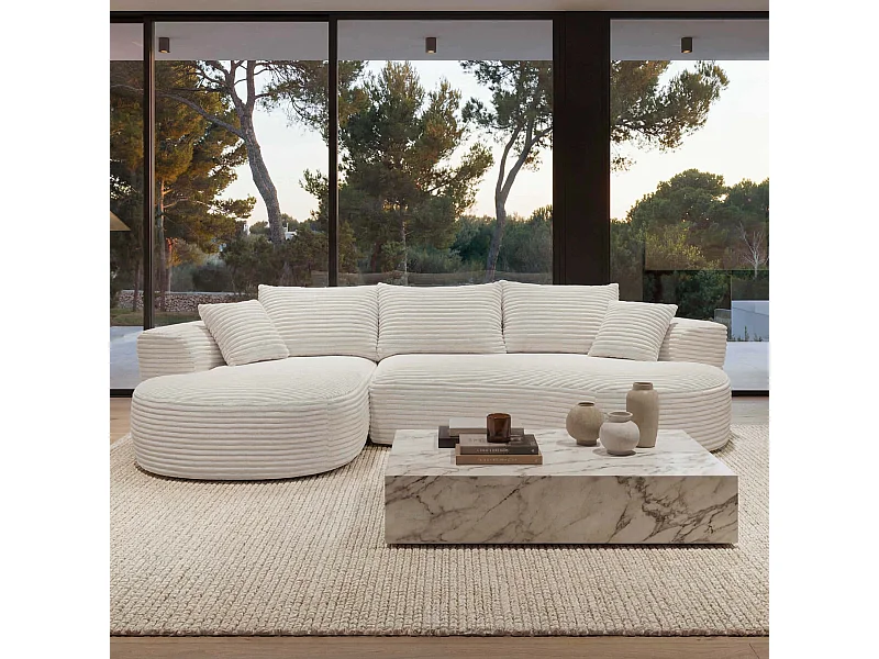 Sofa-Garnitur MCW-P19, Weiß