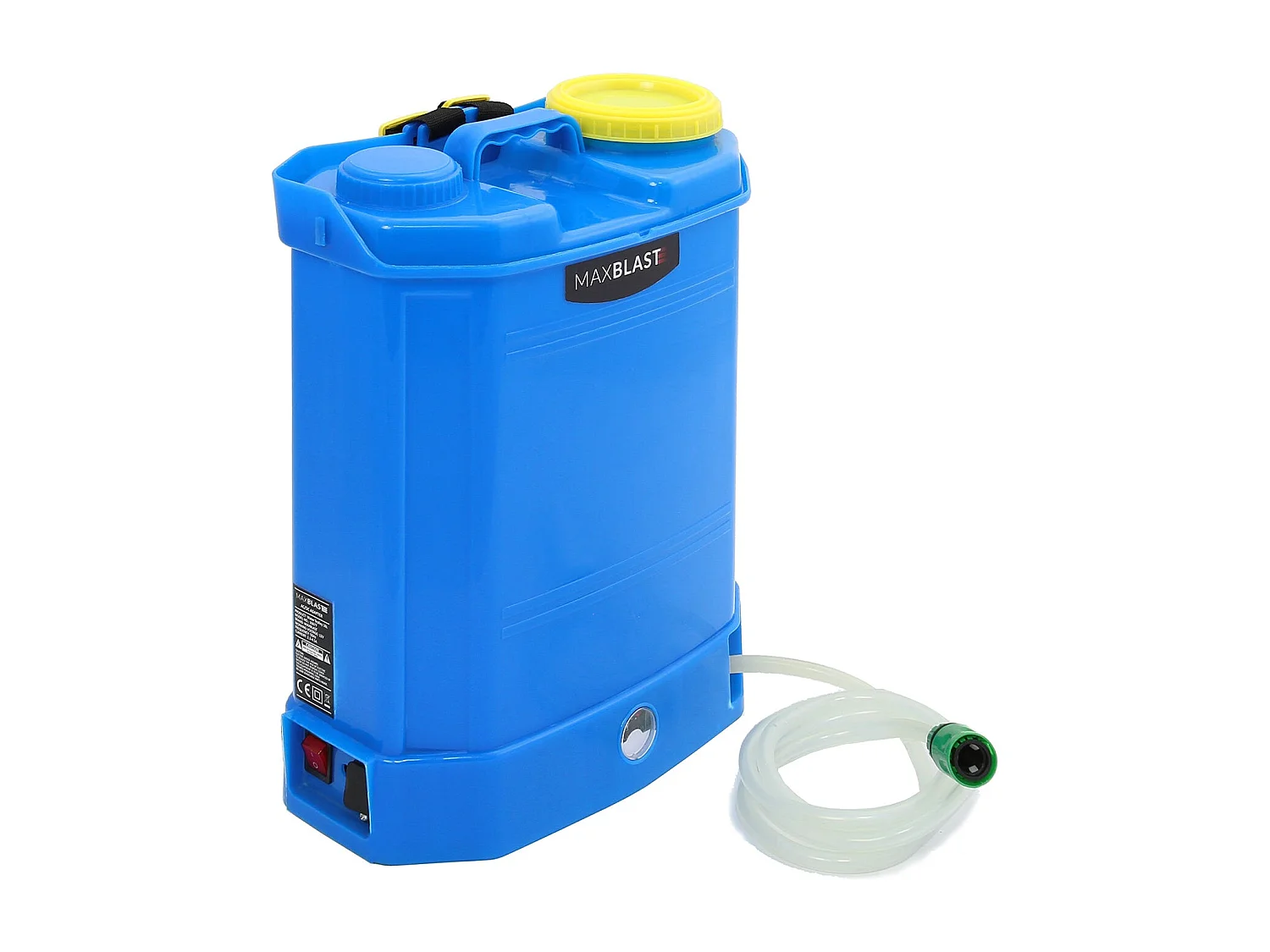 Lavavetri Zaino MAXBLAST in Plastica per Trasporto Acqua 16 Litri con Batteria