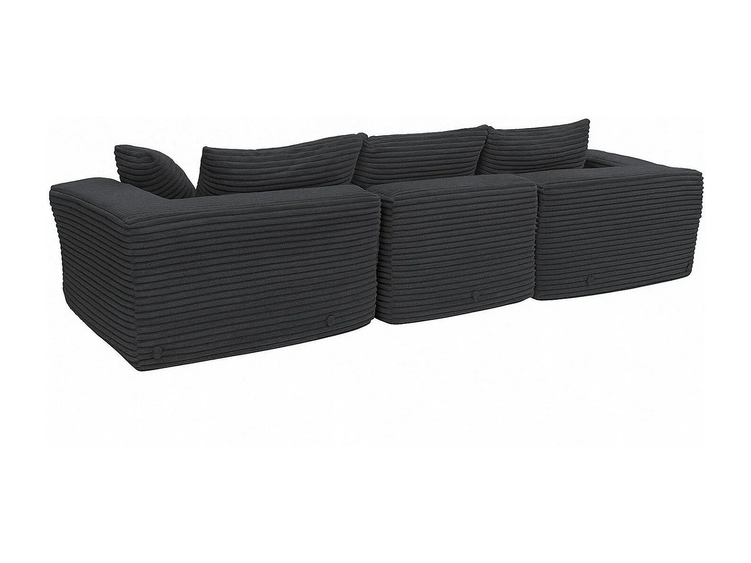 Sofa-Garnitur MCW-P20, Dunkelgrau