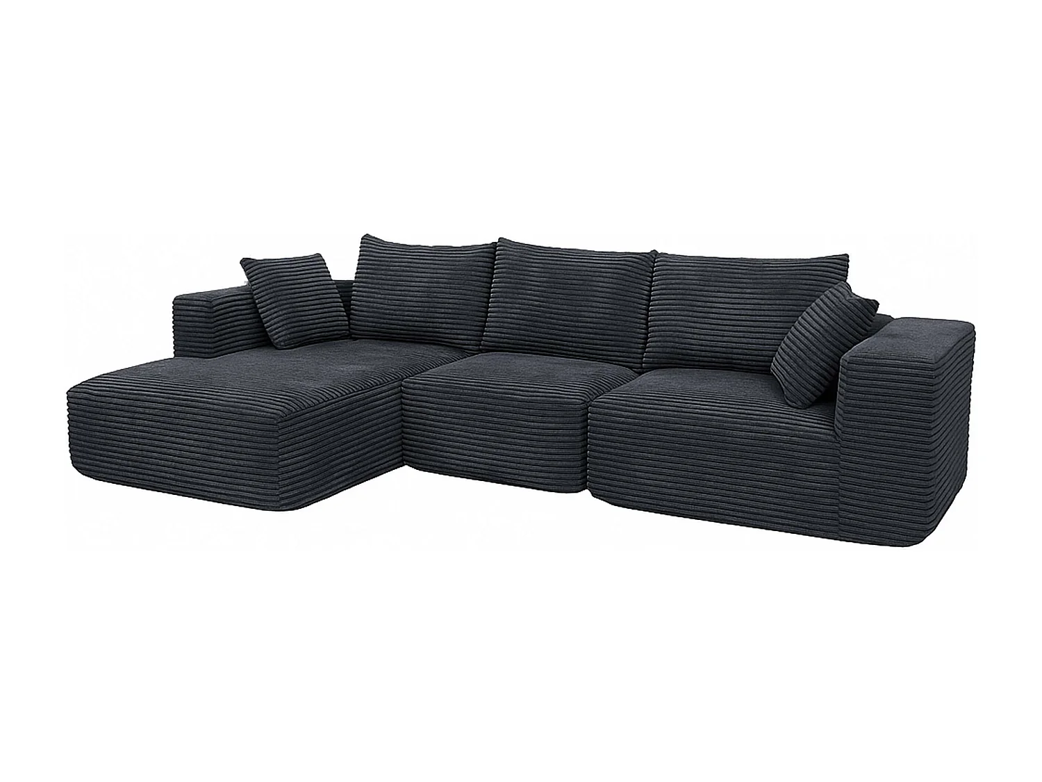 Ensemble canapé MCW-P20,  gris foncé