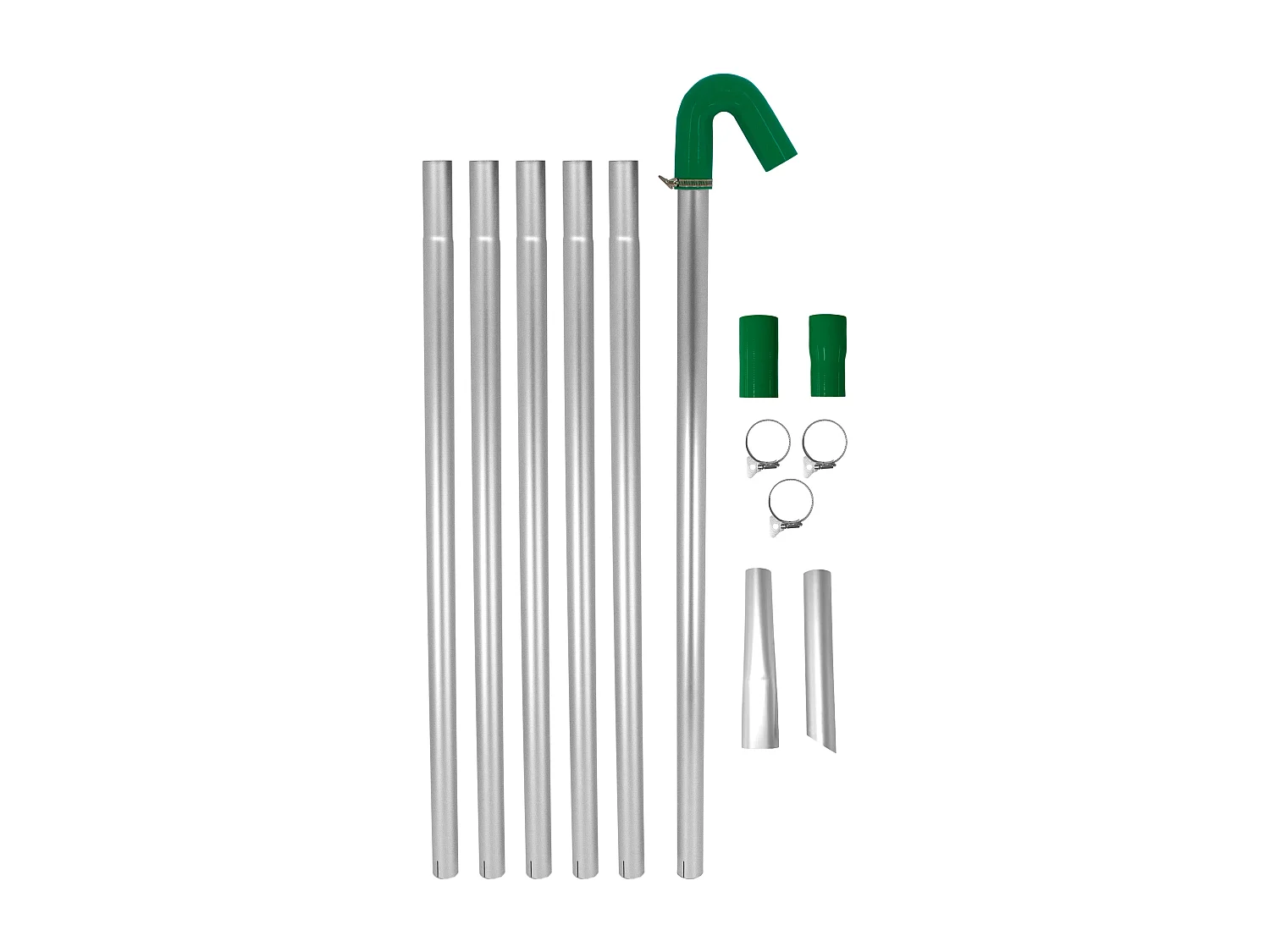 Aspirapolvere industriale 80L grondaie con tubo 5 m e kit aste estensibili