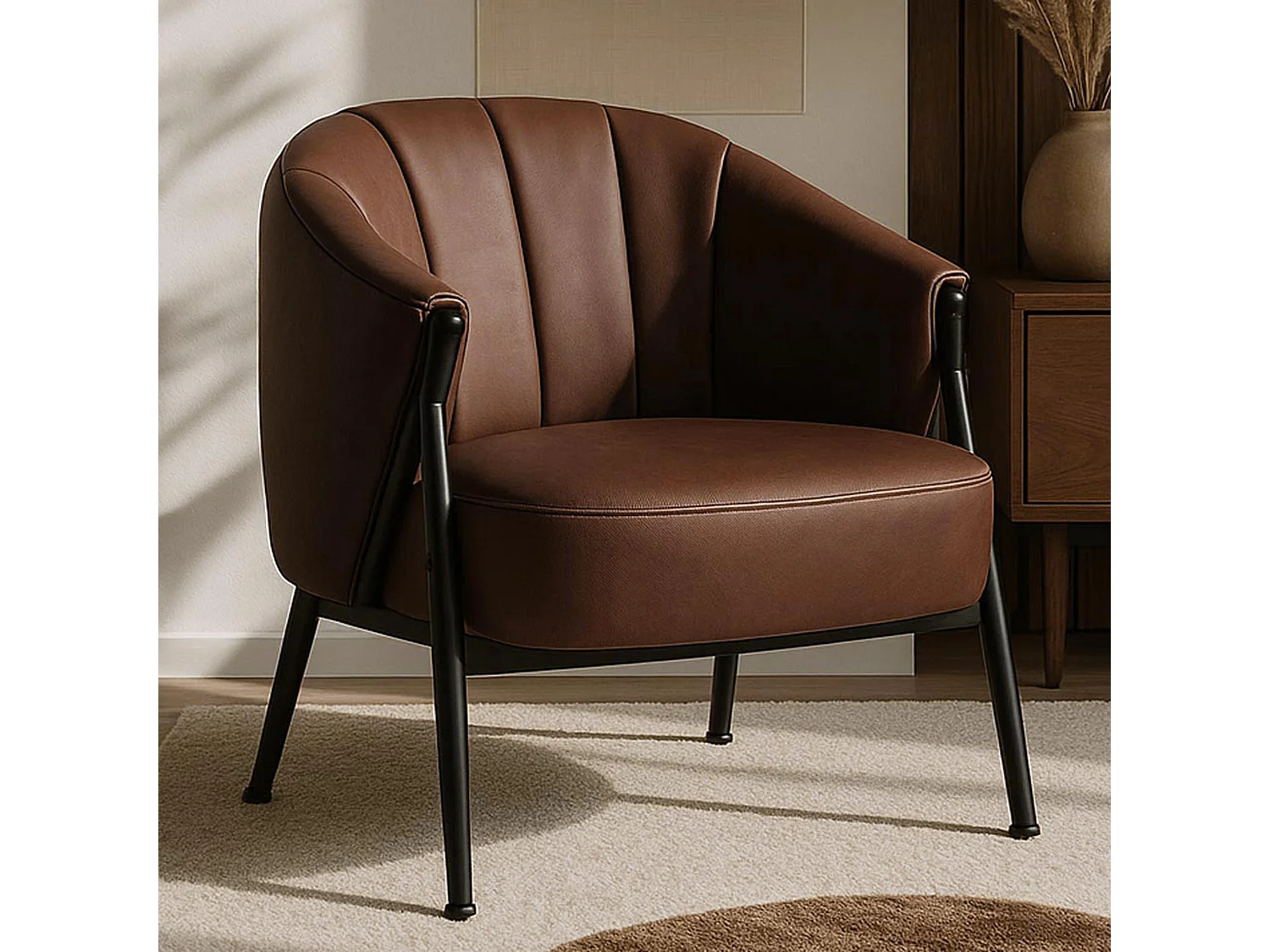 Sessel MCW-P30, Rostrot