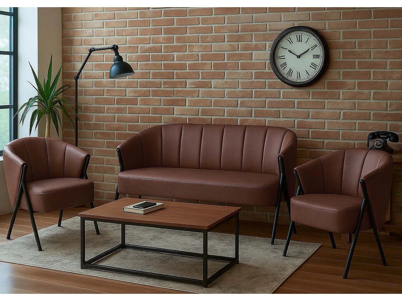 Fauteuil MCW-P30,  rouille