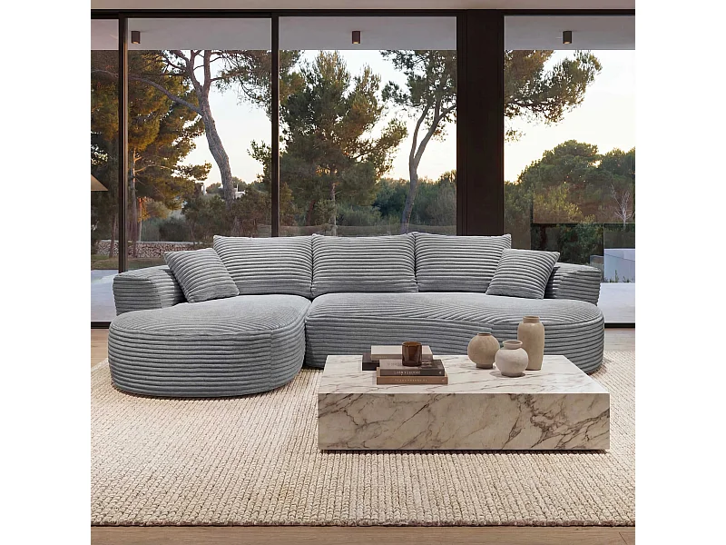 Sofa-Garnitur MCW-P19, Hellgrau