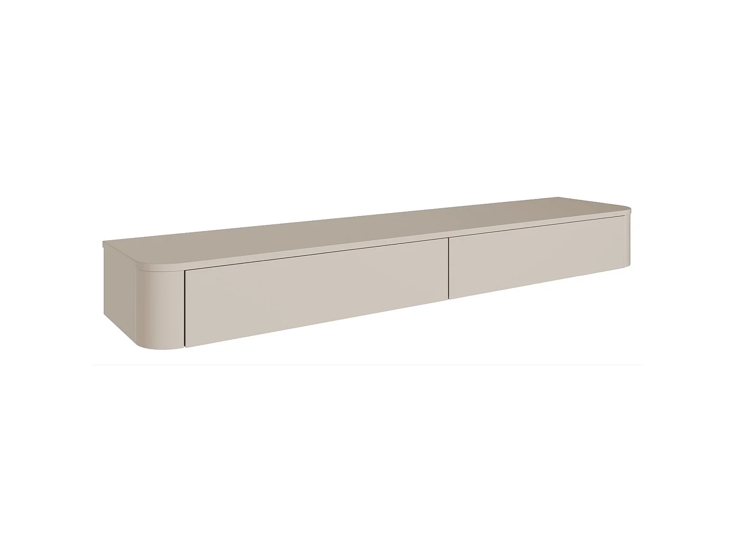 Meuble TV mural – gris cachemire – 175 cm – LUVIO SLIM
