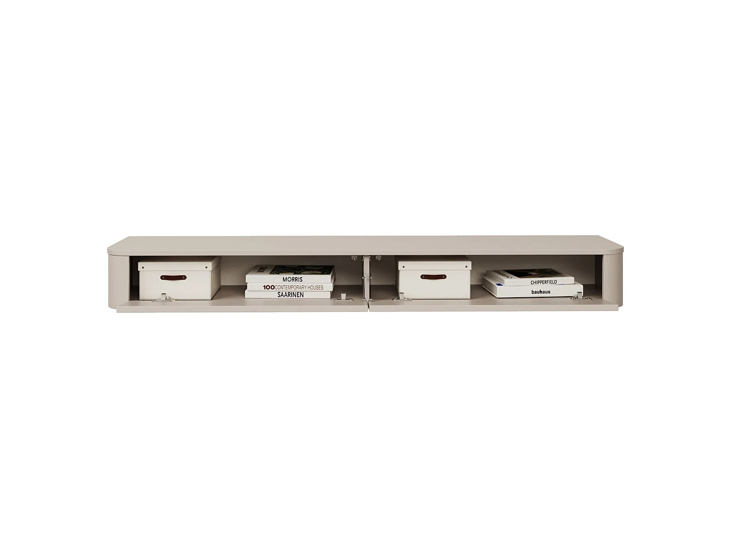 Meuble TV mural – gris cachemire – 175 cm – LUVIO SLIM