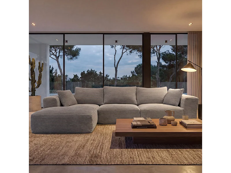 Sofa-set MCW-P20,  lichtgrijs