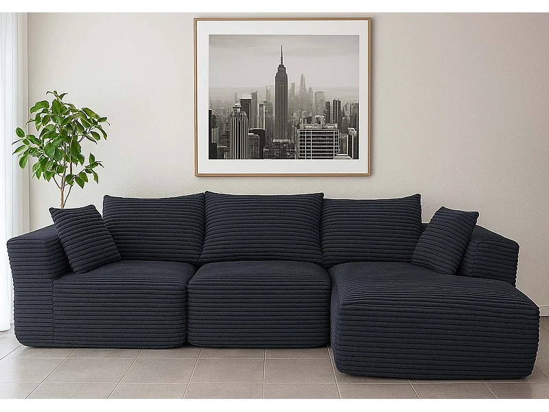 Sofa-Garnitur MCW-P20, Dunkelgrau