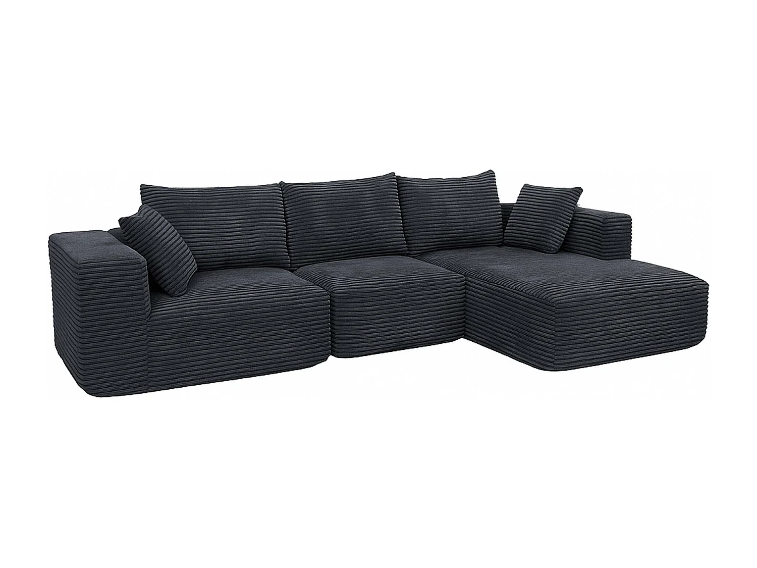 Sofa-Garnitur MCW-P20, Dunkelgrau