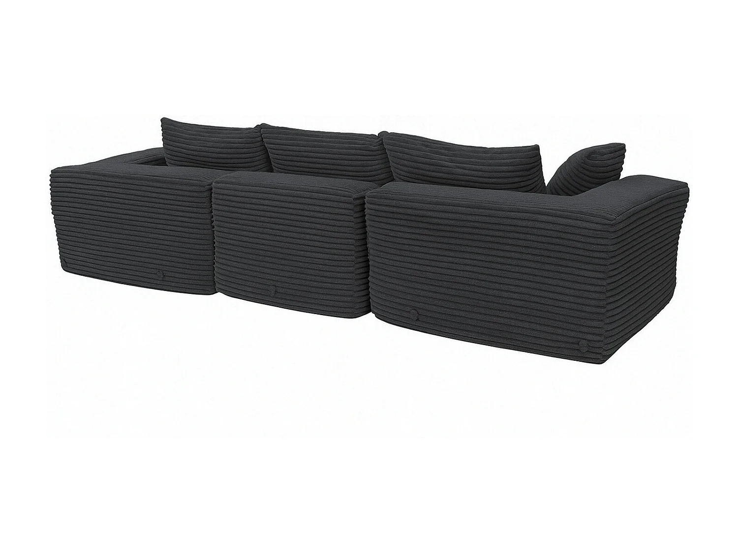 Ensemble canapé MCW-P20,  gris foncé