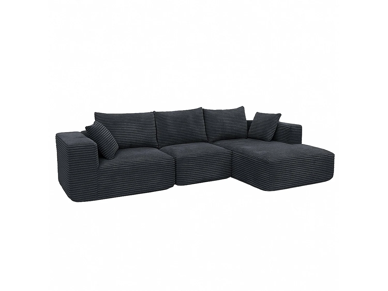 Ensemble canapé MCW-P20,  gris foncé