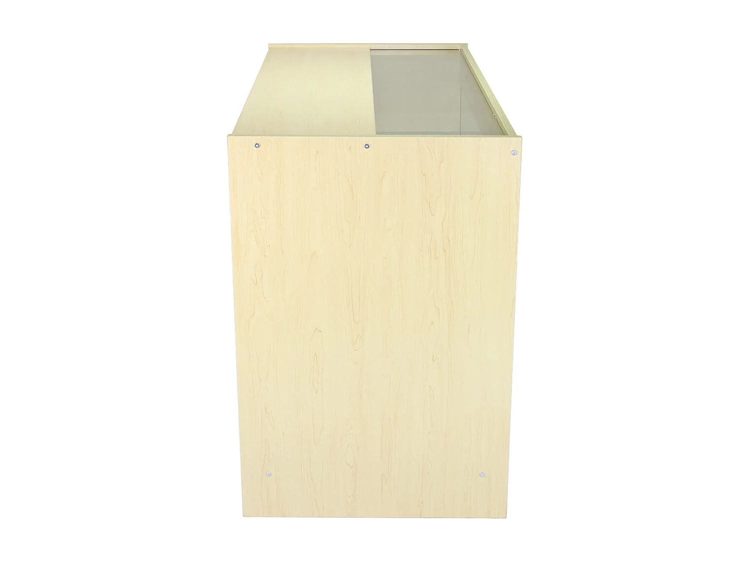 Expositor comercial K1200 em madeira de cor bordo