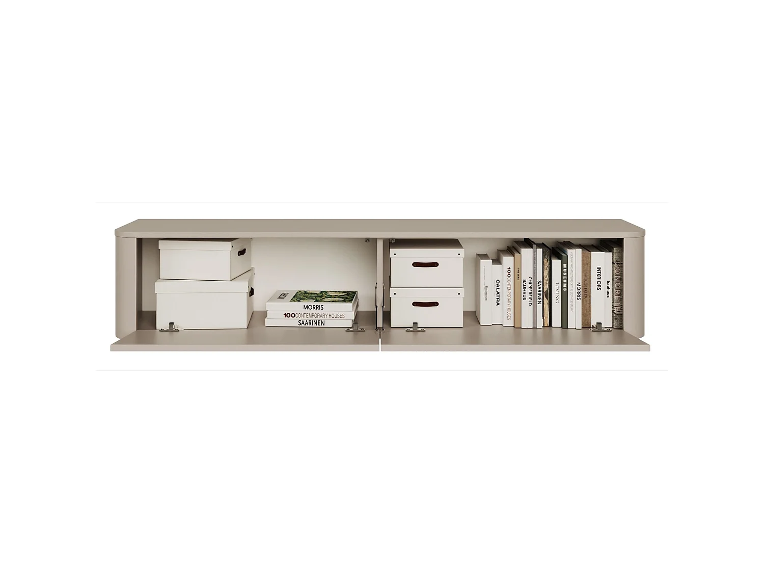 Mobile TV sospeso o da appoggio – grigio cashmere – 175 cm – LUVIO