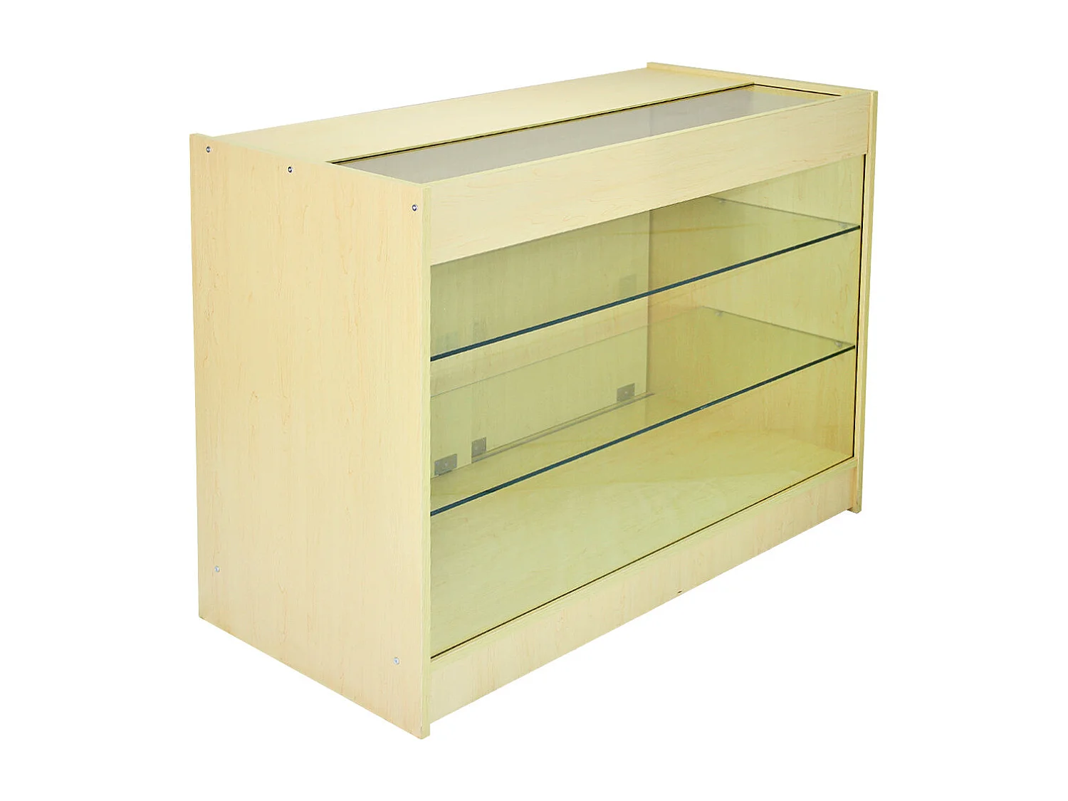 Set Horizon con 3 Banconi da Negozio con Finitura in Acero Laminato