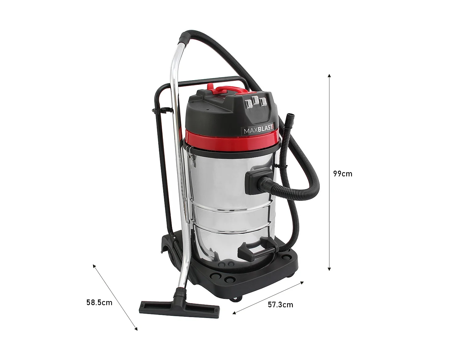 MAXBLAST Aspirateur Industriel 80 L Sec & Humide