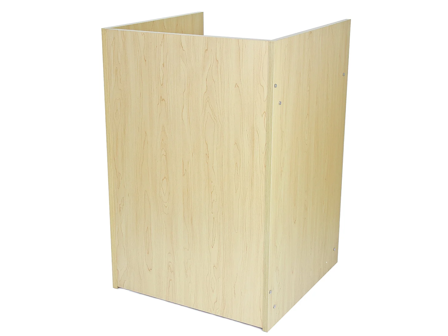 Balcão de caixa em MDF carvalho-acer TB60 com prateleiras e design compacto