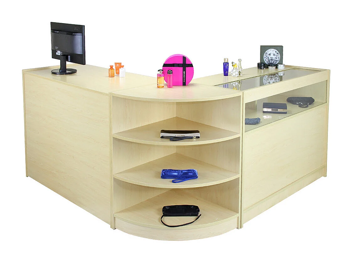 Zestaw lady sklepowej i ekspozytora detalicznego Zenith Maple