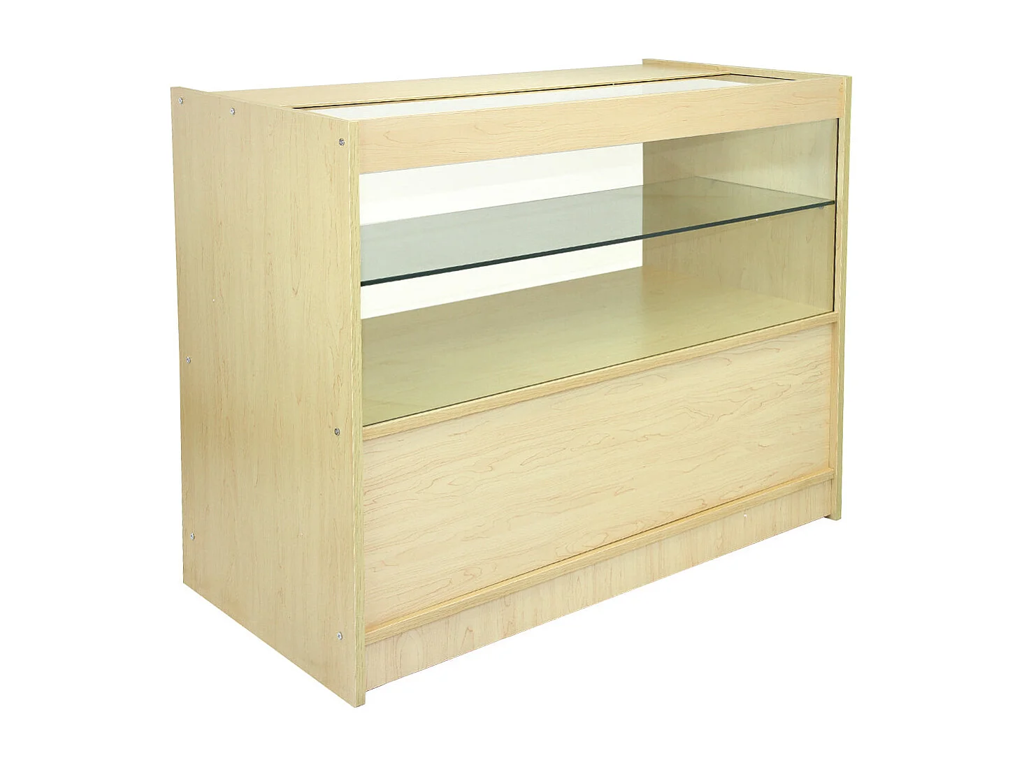 Set Orion con 3 Banconi da Negozio con Finitura in Acero Laminato