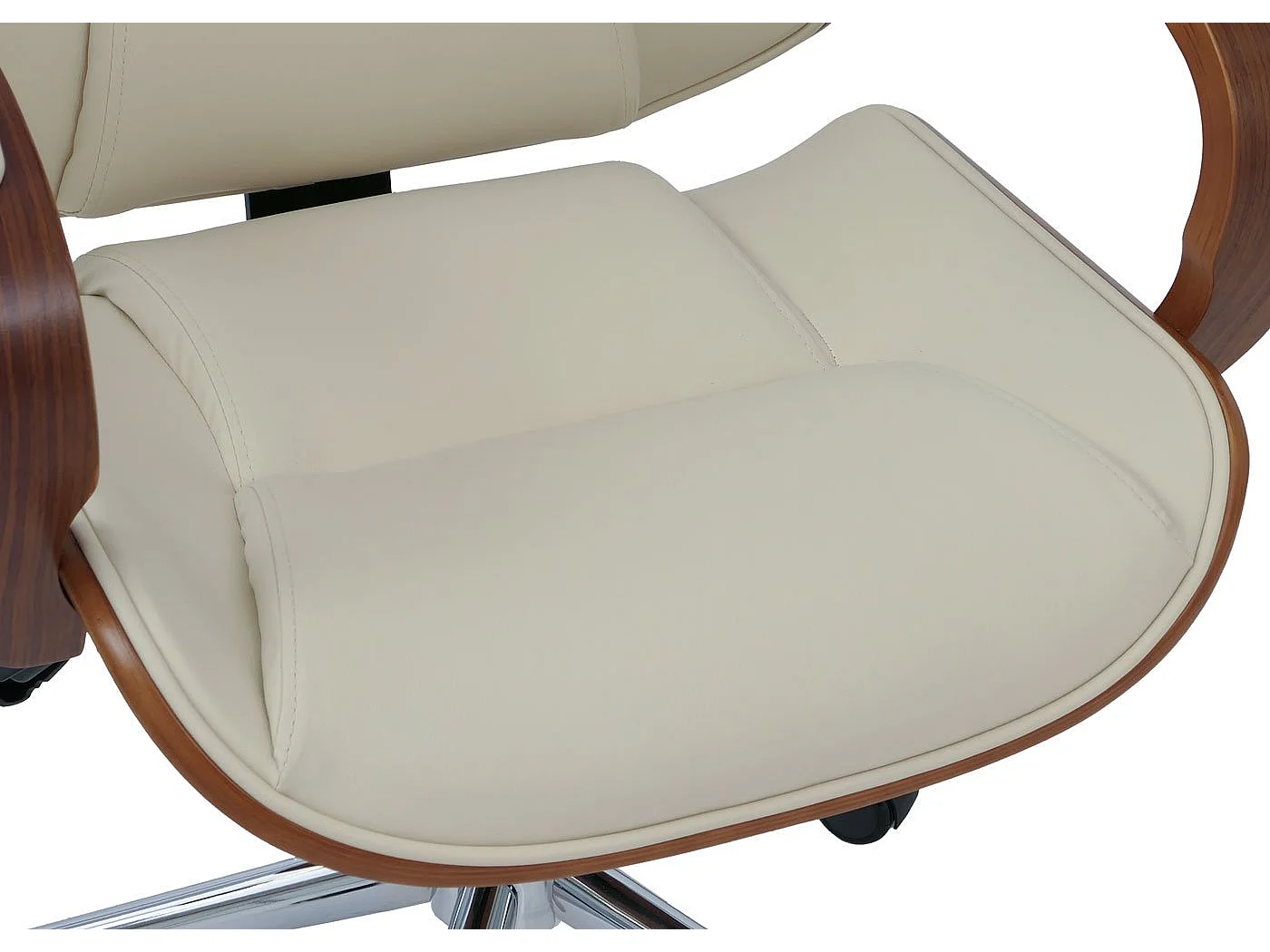 Chaise de bureau MCW-O83,  crème