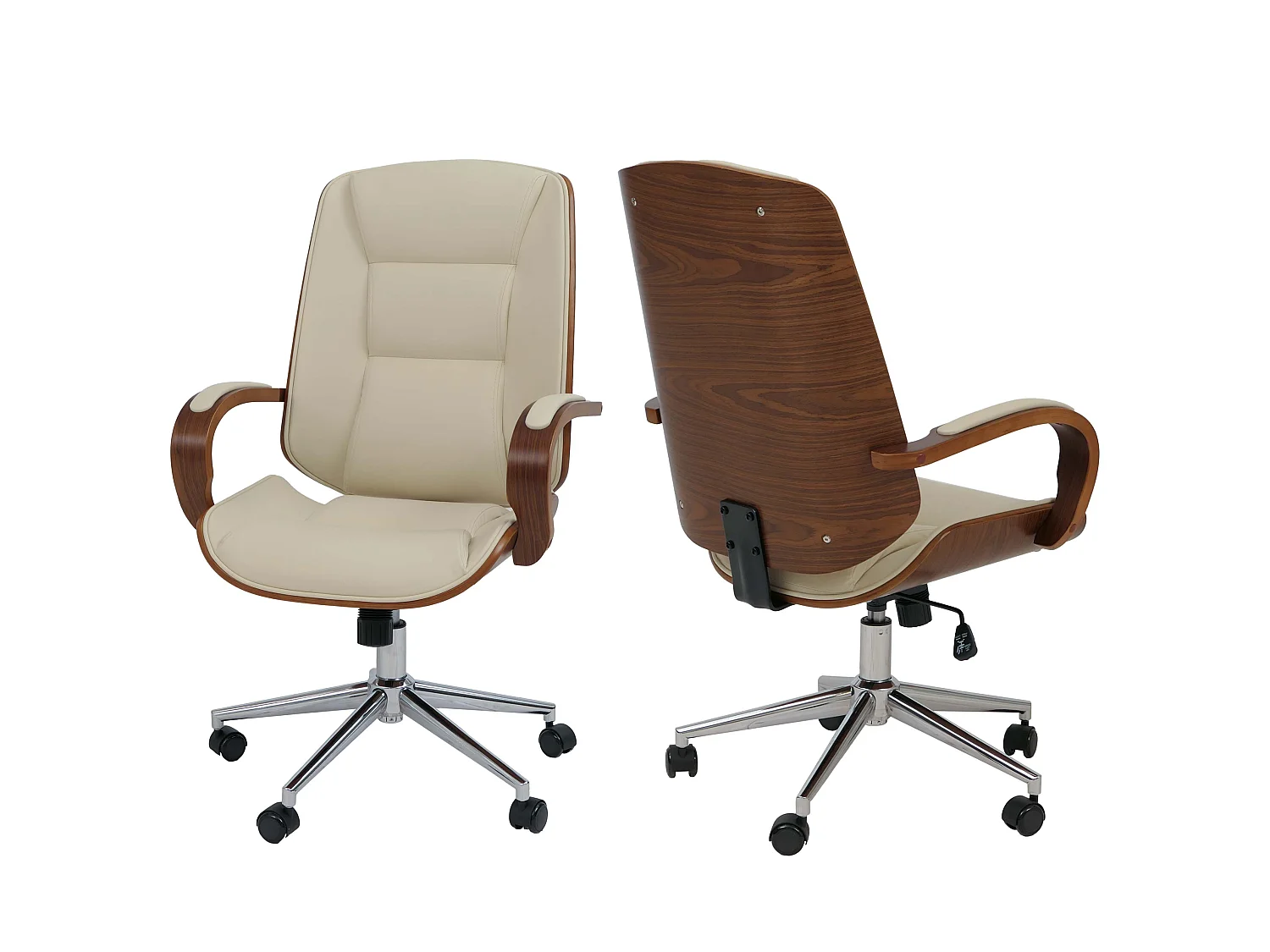 Kontorstol MCW-O83,  creme